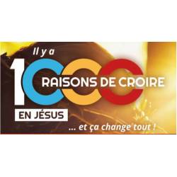 Livret missionnaire 16 pages version intégrale : « Il y a 1000 raisons de croire en Jésus, et ça change tout ! »